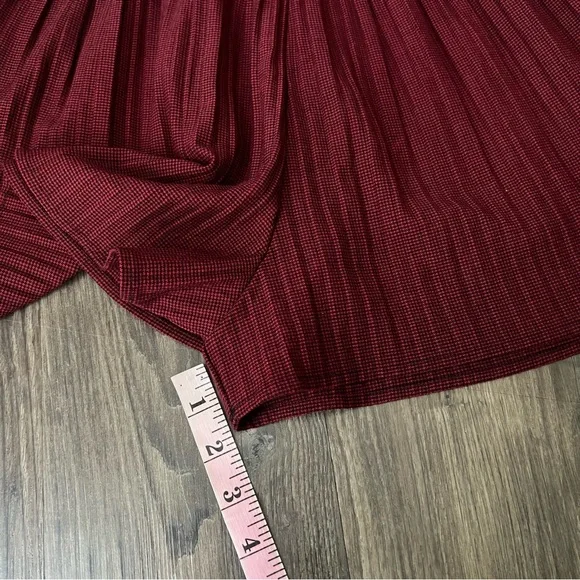 Zara Flared Burgundy Oxblood Shorts Skorts - Picture 9 of 11